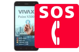 Chiamate di emergenza su Vivax Point X500