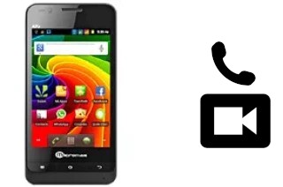 Effettua videochiamate con a Micromax A73