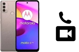 Effettua videochiamate con a Motorola Moto E40