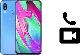 Effettua videochiamate con a Samsung Galaxy A40