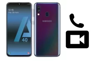 Effettua videochiamate con a Samsung Galaxy A40s