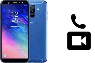 Effettua videochiamate con a Samsung Galaxy A6+ (2018)