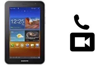 Effettua videochiamate con a Samsung P6200 Galaxy Tab 7.0 Plus