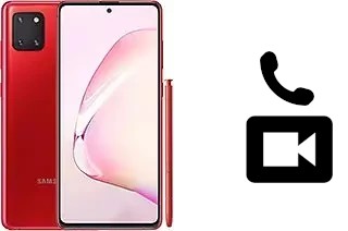 Effettua videochiamate con a Samsung Galaxy Note10 Lite