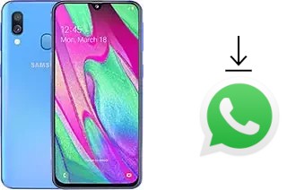 Come installare WhatsApp su Samsung Galaxy A40