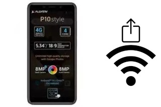 Come generare un codice QR con la password Wi-Fi su un Allview P10 Life