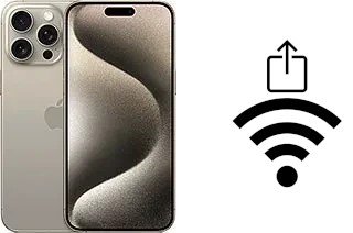 Come condividere la password Wi-Fi da un Apple iPhone 15 Pro Max senza digitarla