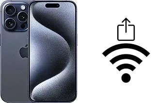 Come condividere la password Wi-Fi da un Apple iPhone 15 Pro senza digitarla