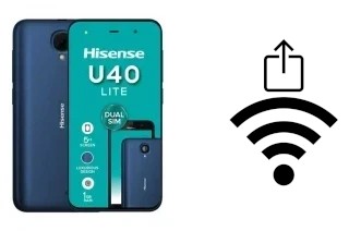 Come generare un codice QR con la password Wi-Fi su un HiSense U40 Lite