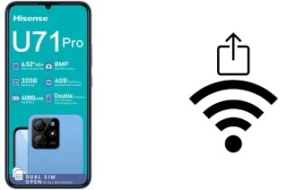 Come generare un codice QR con la password Wi-Fi su un HiSense U71 Pro