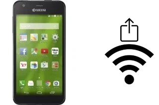 Come generare un codice QR con la password Wi-Fi su un Kyocera DIGNO C