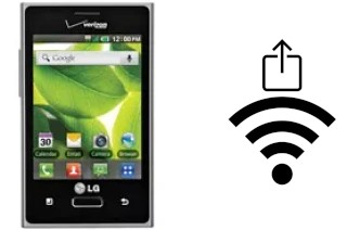 Come generare un codice QR con la password Wi-Fi su un LG Optimus Zone VS410