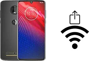 Come generare un codice QR con la password Wi-Fi su un Motorola Moto Z4