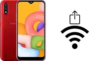 Come generare un codice QR con la password Wi-Fi su un Samsung Galaxy A01