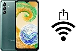 Come generare un codice QR con la password Wi-Fi su un Samsung Galaxy A04s