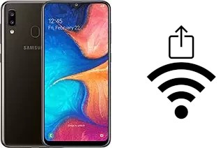 Come generare un codice QR con la password Wi-Fi su un Samsung Galaxy A20