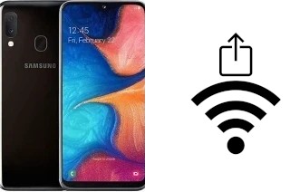 Come generare un codice QR con la password Wi-Fi su un Samsung Galaxy A20e