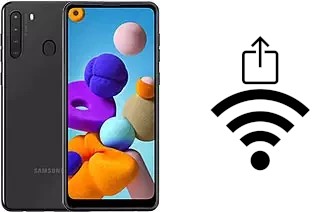 Come generare un codice QR con la password Wi-Fi su un Samsung Galaxy A21