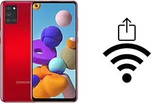 Come generare un codice QR con la password Wi-Fi su un Samsung Galaxy A21s