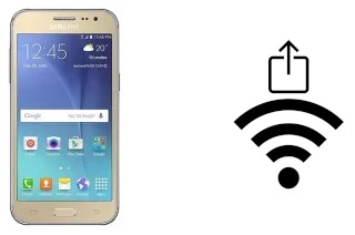 Come generare un codice QR con la password Wi-Fi su un Samsung Galaxy J2 DTV