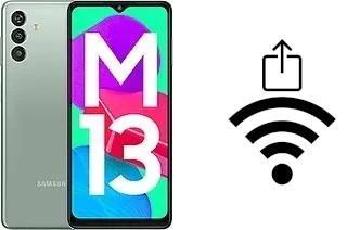 Come generare un codice QR con la password Wi-Fi su un Samsung Galaxy M13 (India)