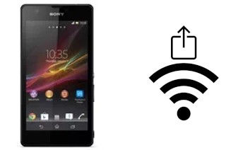 Come generare un codice QR con la password Wi-Fi su un Sony Xperia ZR