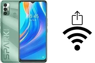 Come generare un codice QR con la password Wi-Fi su un Tecno Spark 7